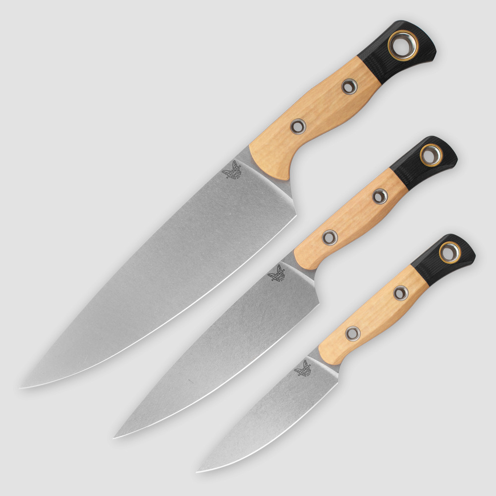 Набор кухонных ножей поварская тройка, BENCHMADE, США