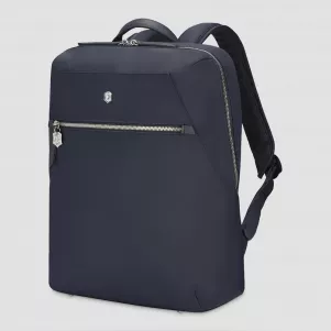 Рюкзак Victoria Signature Compact, 16 л, нейлон/кожа, синий, VICTORINOX, Швейцария, Рюкзаки