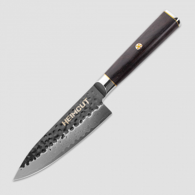Нож кухонный поварской Шеф, 15 см, Black Damascus, HEIMCUT, Россия