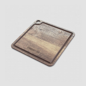 Доска для сервировки с желобом, 18х18 см, дуб мореный, серия ProFashion, ComposeEat, Россия, COMPOSE EAT (Россия)