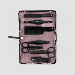 Набор маникюрный в кожаном футляре, цвет черный, 7 предметов, Twinox M, ZWILLING J.A. HENCKELS, Германия, Маникюрные наборы ZWILLING