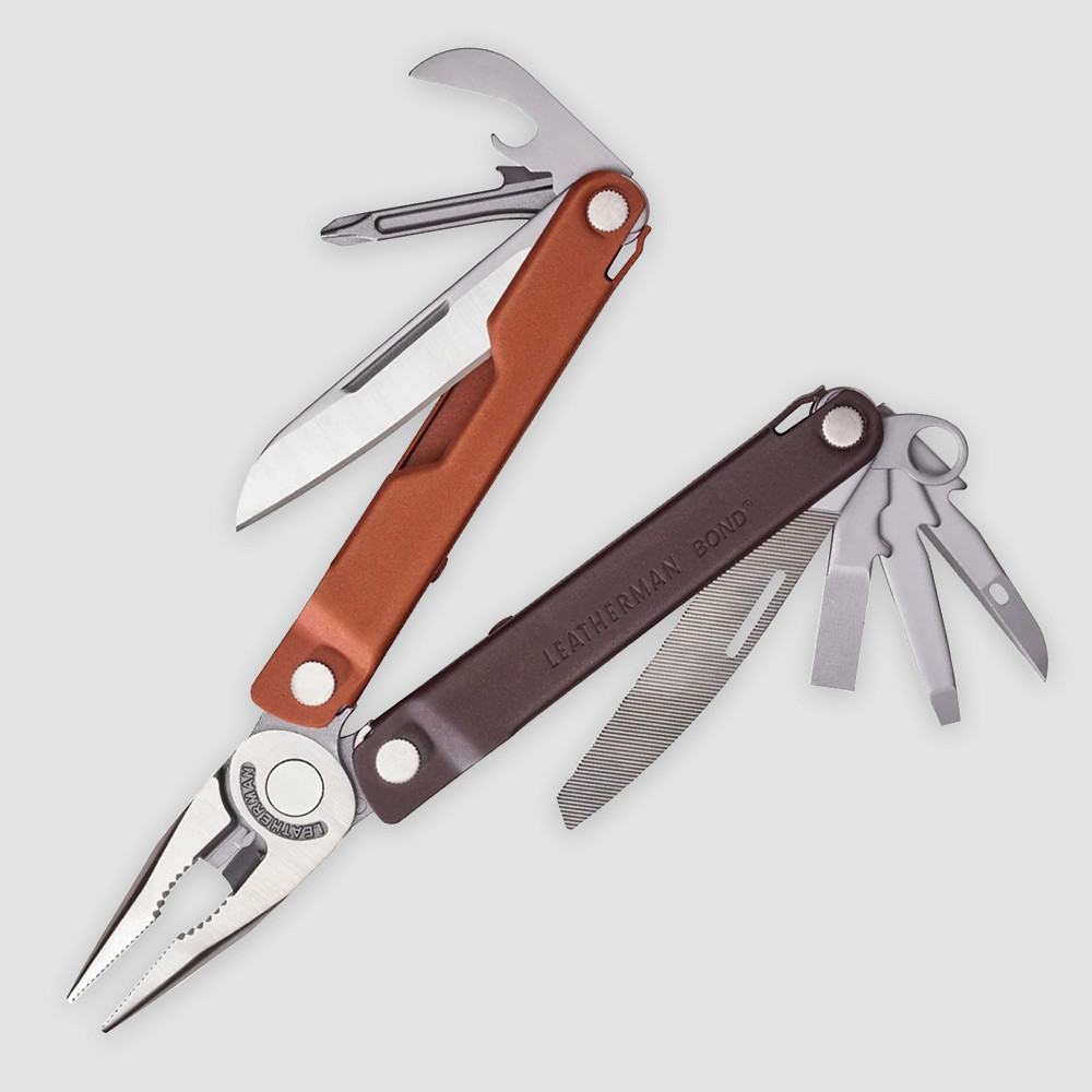 Мультитул Bond, 14 инструментов, цвет коричневый/оранжевый, LEATHERMAN, США