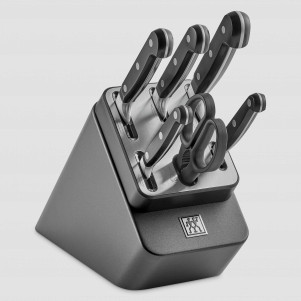Набор из 5-ти ножей и ножниц в подставке, цвет антрацит, серия Professional S, ZWILLING J.A. HENCKELS, Германия, Наборы кухонных ножей