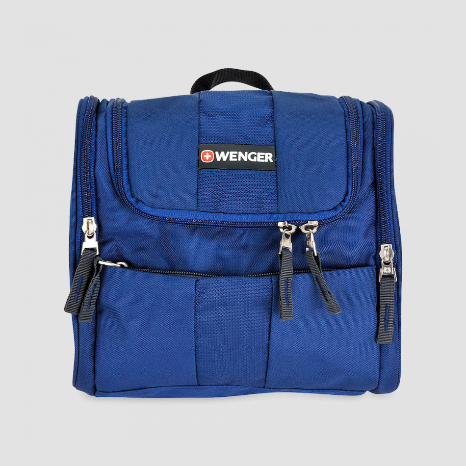 Несессер, размер: 23 х 23 х 11 см, материал: полиэстер, цвет: синий, WENGER, Швейцария