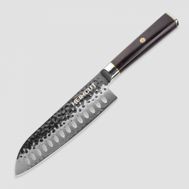 Нож кухонный Santoku, 18 см, Black Damascus, HEIMCUT, Россия