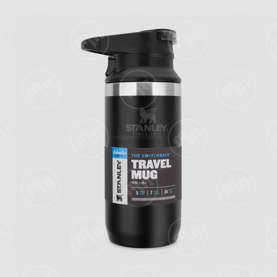 Термокружка Adventure, объем: 350 мл, цвет черный, STANLEY, США