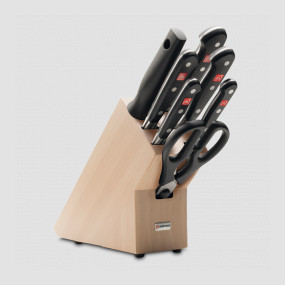 Набор кухонных ножей 7 предметов в подставке, серия Classic, WUESTHOF, Золинген, Германия, Подарочный набор кухонных ножей